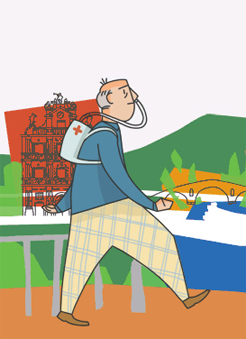 dibujo de un paciente con epoc