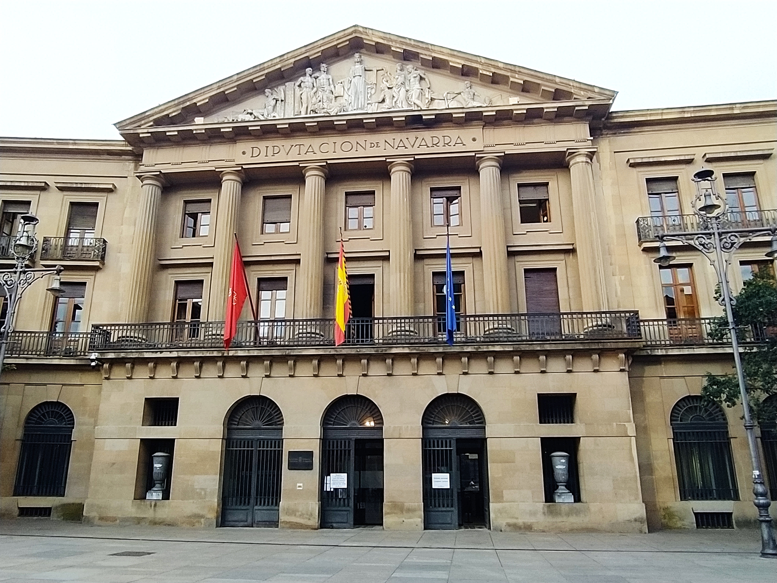 imagen Fachada del Palacio de Navarra, sede del Gobierno foral. 